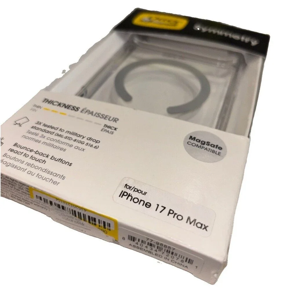 OtterBox iPhone 17 Pro Max Symmetry Series Case MagSafe Clear Open box